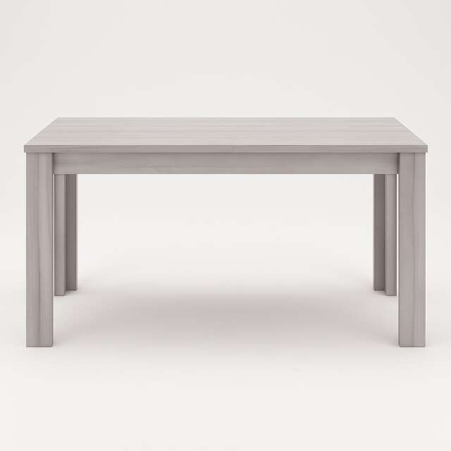 Dining Table Grey Wood Kitchen Place for 4 Seats, Dining Table Only (Grey H 75 x L 117 x W 77 cm) Grey