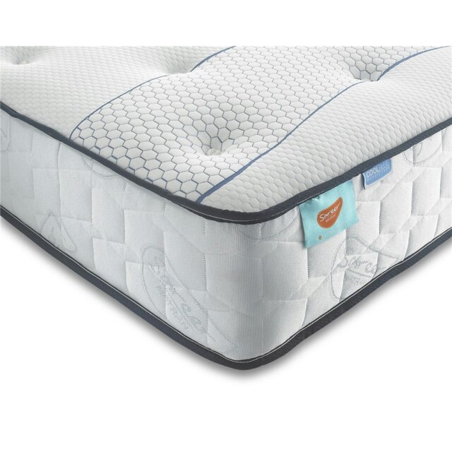 6ft Super King Size Cool Blue Memory Foam Pocket Mattress - (180cm)