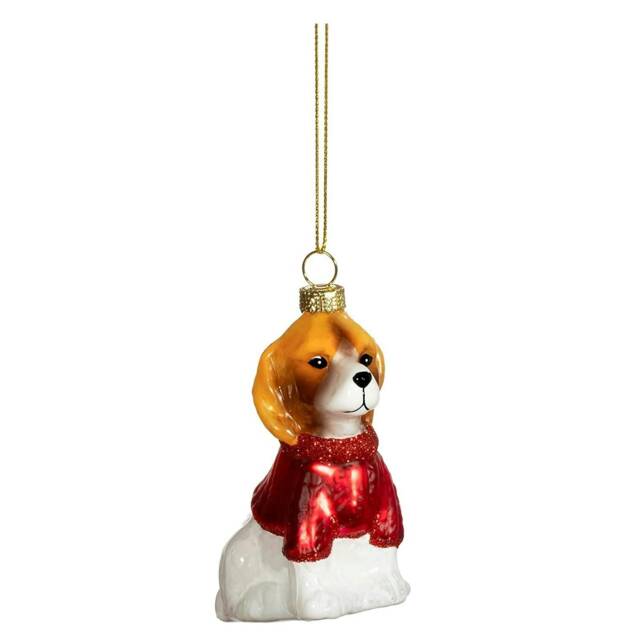 Sass & Belle Christmas Bauble Novelty Dog in Jumper