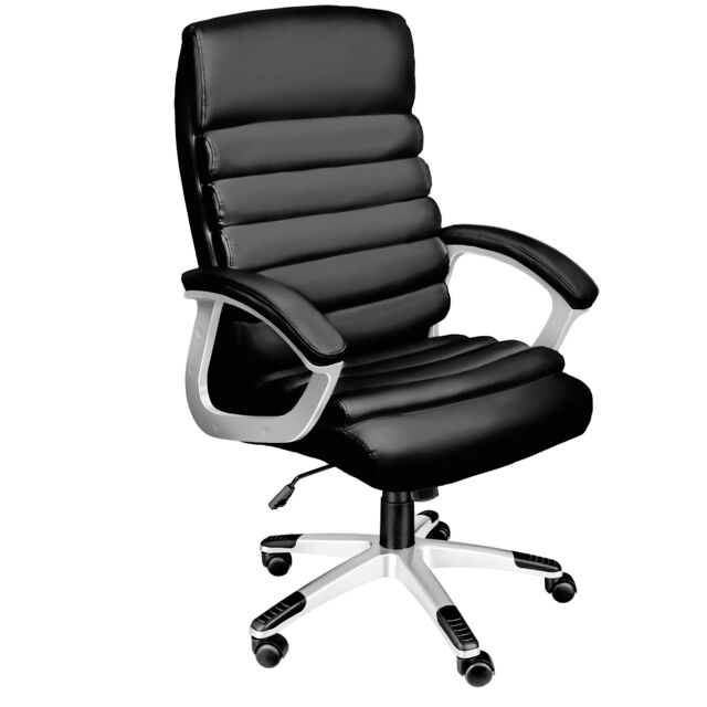 Office Chair Paul - padded armrests, ergonomic shape, stepless height adjustment Black black One Size 1