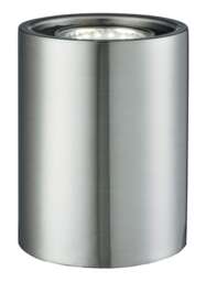 Small and Contemporary Satin Chrome LED Table/Floor Lamp Uplighter Silver Satin Nickel 1