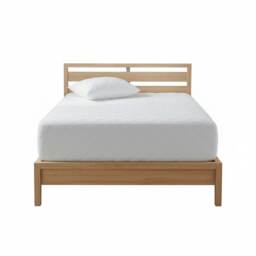 200TC Luxury Cotton Quilted Mattress Protector Breathable Soft Mattress Cover White Small Double