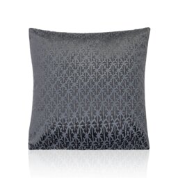 Textured Velvet 45cm x 45cm Charcoal Cushion Set of 4 Grey 45cm x 45cm x 10cm 4