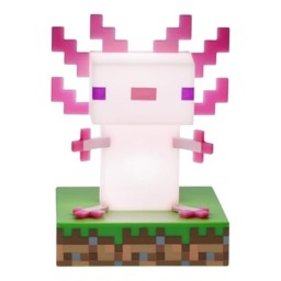 Minecraft Axolotl Desk Light, Officially Licensed Gaming Room Decor Nightlight for Boys Girls Gift, Paladone
