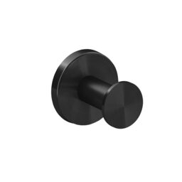 Cosmic Wall Mounted Towel Hook with Durable Metal for Bathroom Brushed Black 6cm