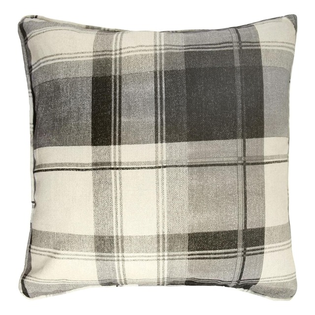 Fusion Balmoral Check Filled Cushion Slate