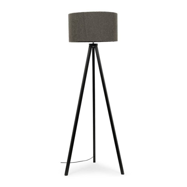 ValueLights Barbro Black Tripod Floor Shade and Bulb