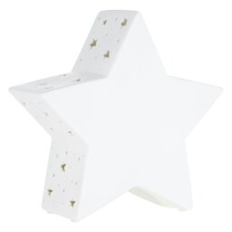 Orsina Kids Star Night Light, Playful Yellow Ceramic Star With Warm Gentle Glow, Provides Reassuring Light