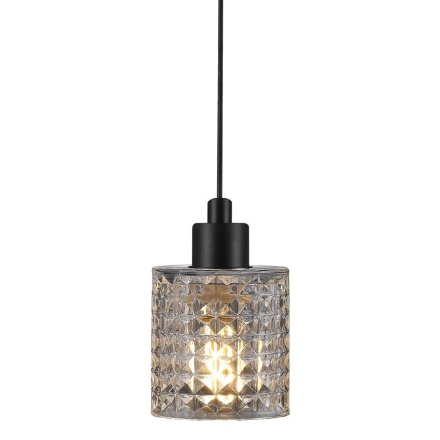 Nordlux Hollywood Indoor Pendant Light Clear Glass E27 Retro - Mains Powered, IP20 Clear