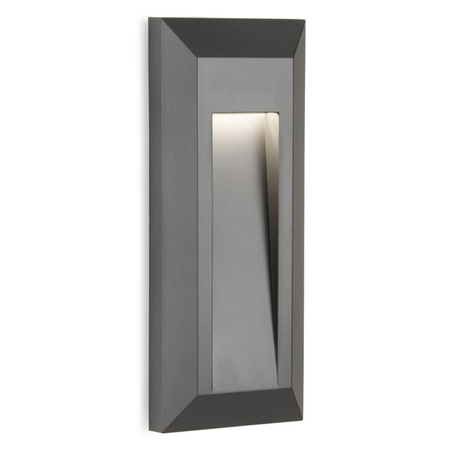 Enzo Flush Resin Wall & Step Light Graphite 1w LED 30lm 4000K IP65