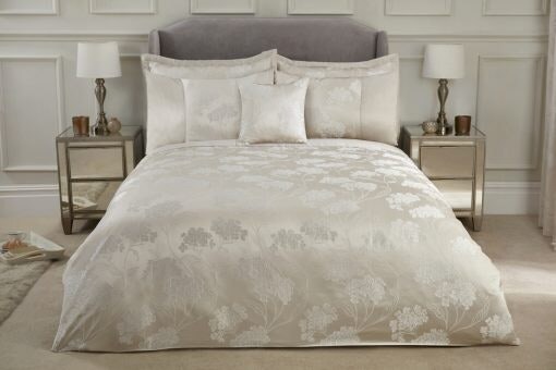 English Garden Duvet Set Super King Bed Cream