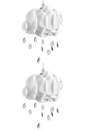 ValueLights Pair Children's Cloud Rain Drop Ceiling Shades