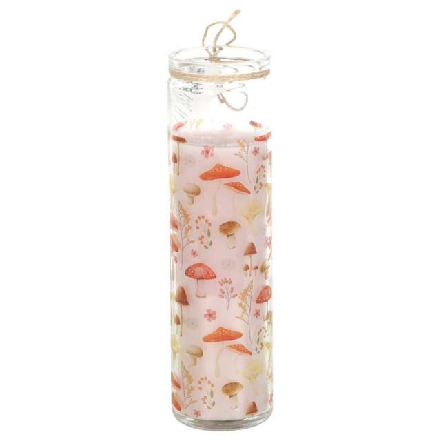 Something Different Enchanted Forest Mushroom Tube Candle - White/Cream/Orange - One Size