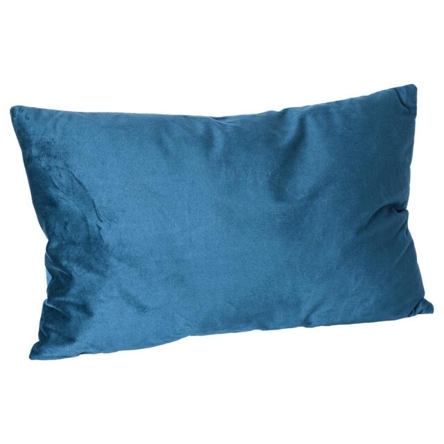 Nicola Spring Rectangle Velvet Cushion - 60cm x 40cm - Blue Blue Blue