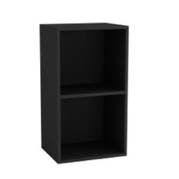 Wooden Bookcase Shelving Display Storage Shelf Unit Wood Shelves Multi Black - 2 Shelf 1