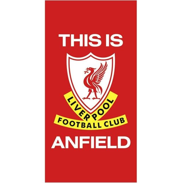 Liverpool FC This Is Anfield Beach Towel - Red/White - One Size