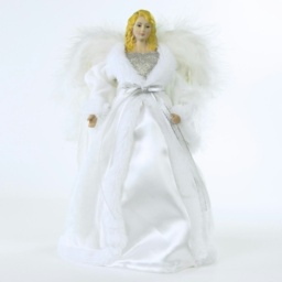 "12"" White Tree Top Angel"