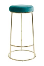 Interiors by Premier Manhattan Green Velvet Tall Bar Stool