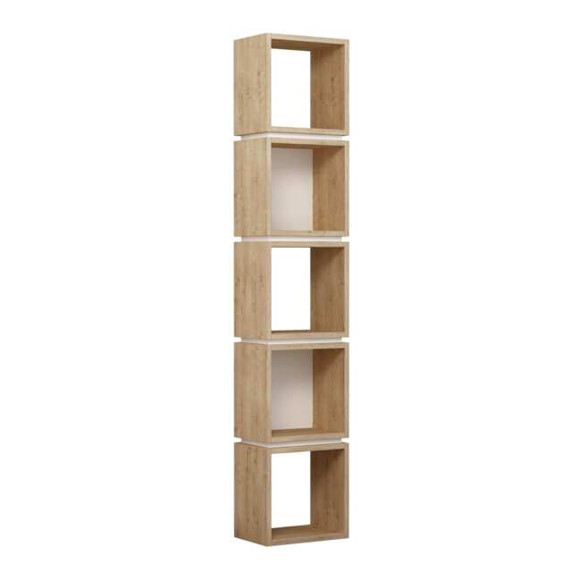 Decortie Multi Bookcase 32x22x167cm Oak White