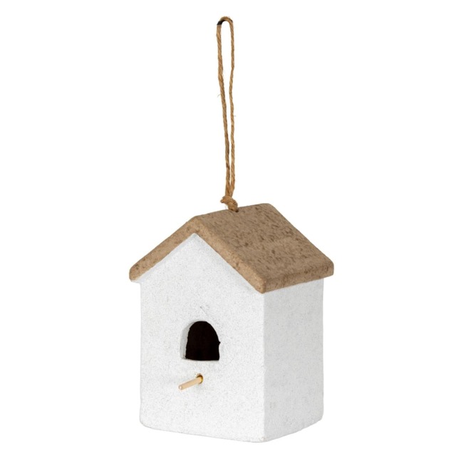 Hill Interiors Hanging Wild Bird House Brown Brown/White 1