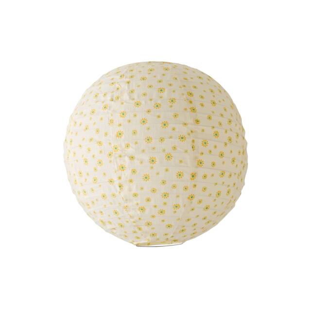 ValueLights Annie Ditsy Floral Natural Ball Ceiling Shade