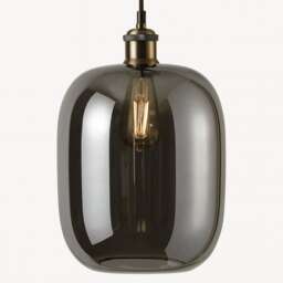 CGC Lighting Lorna Smoked Glass Cylinder Lampshade