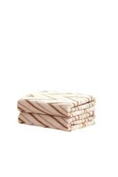 Helix Cotton Towels Striped Luxury Soft Quick Dry Absorbent Brown Bath sheet 1