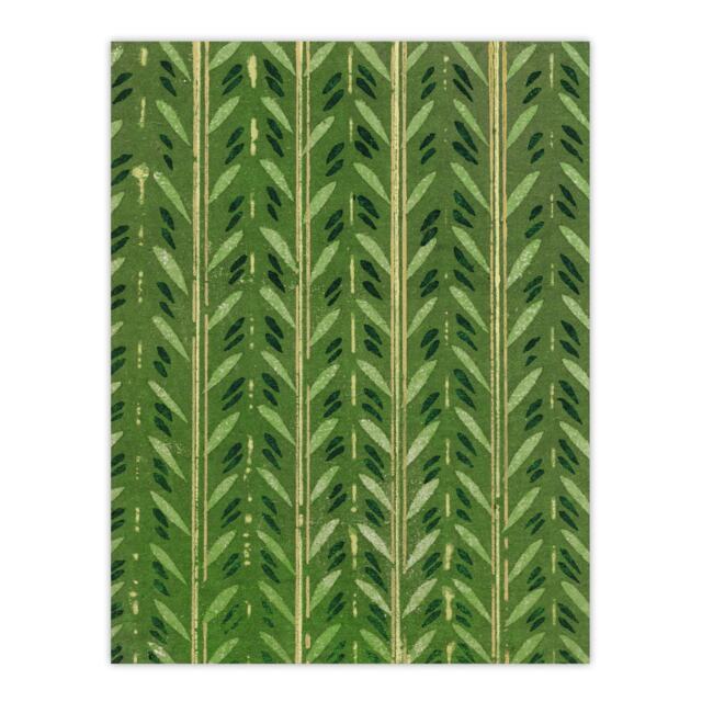 "Vintage Japanese Botanical Pattern Vintage Wall Art Print Korin 24x32"""