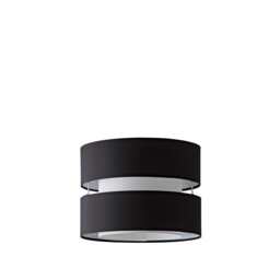 ValueLights Sophia Small Black 2 Tier Ceiling Shade Black
