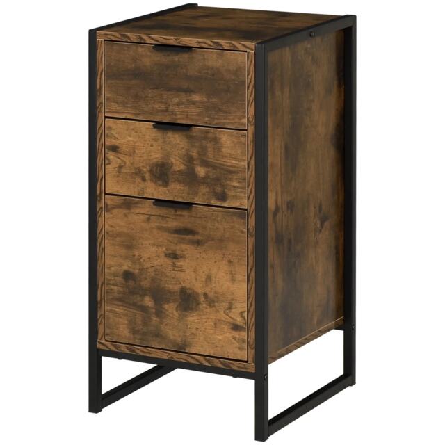 Industrial 3 Drawer Chest Of Drawers Storage Unit
