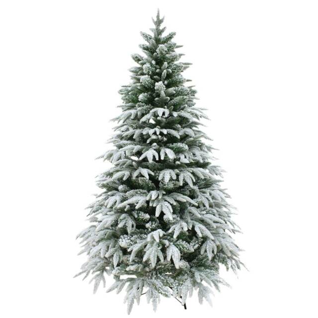 4FT Green Lapland Snow Covered Christmas Tree White 4ft