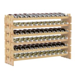 COSTWAY 72 Bottles Wine Rack 6-Tier Stackable Wine Storage Stand