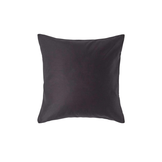 Homescapes Dark Charcoal Grey European Size Egyptian Cotton Pillowcase 1000 TC - 40 x 40 cm