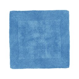 Heavyweight Reversible Square Bath Mat Blue Cornish Blue