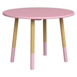 Kids Wooden Round Table Toddlers Small Children Home Nursery Play Room Furniture Multi Pink 1