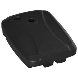 Outsunny 7kg Parasol Base w/ Wheels Water and Sand, Up to 75kg Black Black