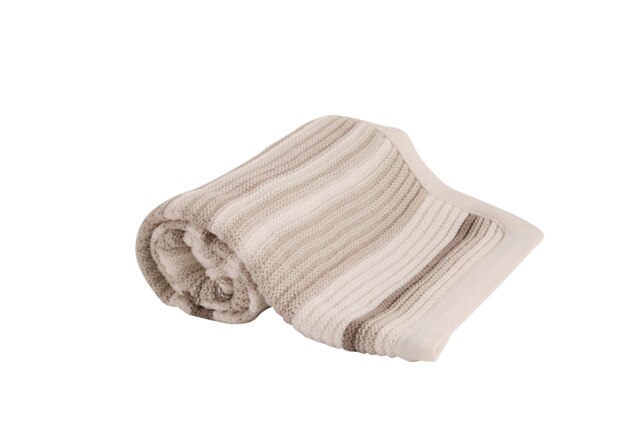 Chunky Knit Baby Blanket - Cream - 70cm x 90cm Cream