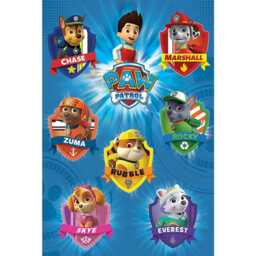 Paw Patrol Crest Poster - Multicoloured - One Size