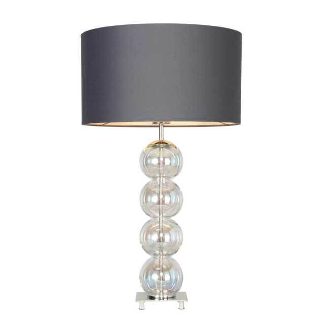 BHS Metro Stack Table Lamp, Nickel