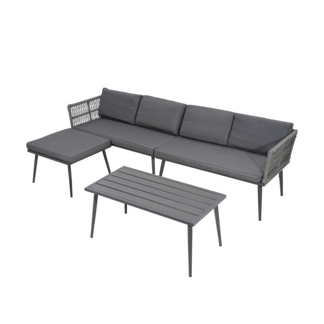 Groundlevel The Hamilton 4 Piece Outdoor Furniture Set Outdoor Patio Sofa And Table