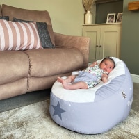rucomfy Wish Upon a Star Gaga Baby Bean Bag - Soft Newborn Seat