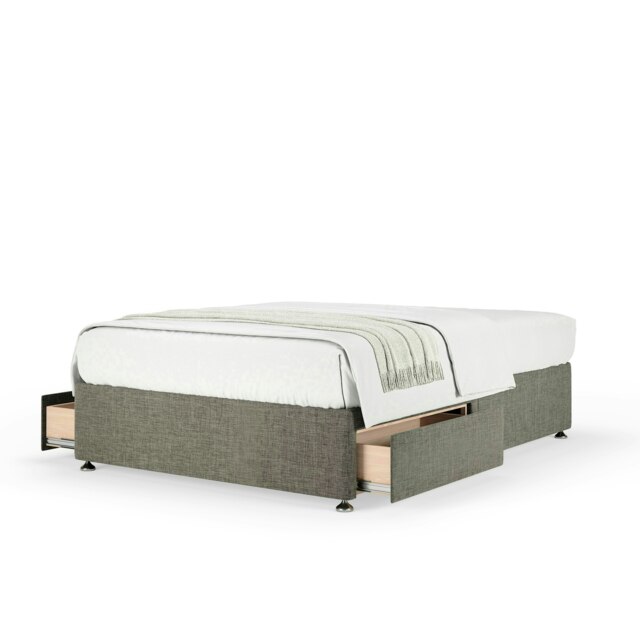 Majestic 1000 Pocket Sprung Slate Linen 2 Drawer Divan Set Single