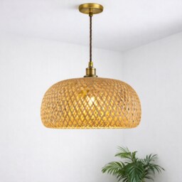 CGC Bronte Bamboo Lampshade - Handmade Easy-Fit, 38 cm
