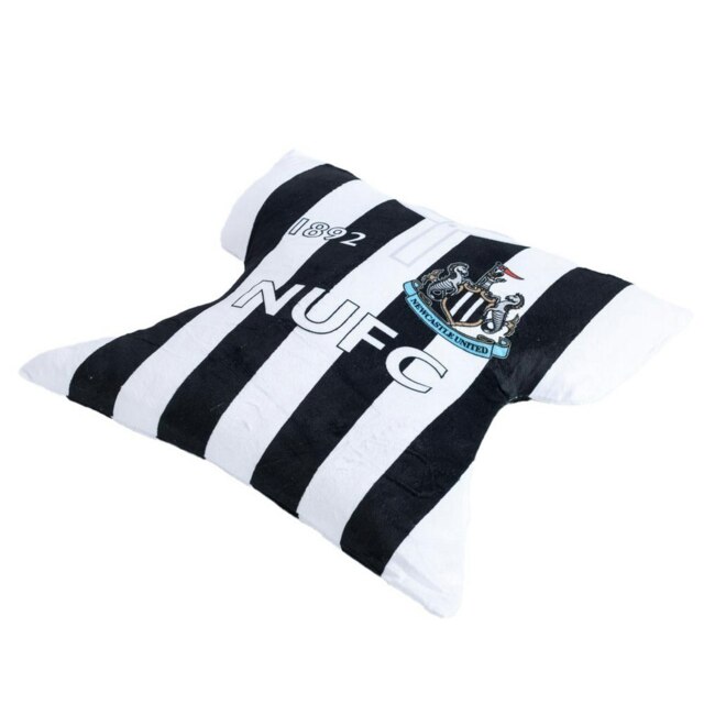 Newcastle United FC Retro Cushion - Black/White/Blue - 40cm x 40cm