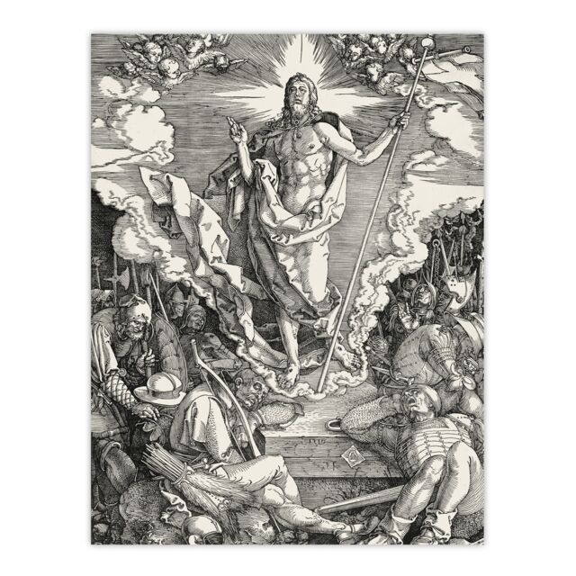 "Great Passion The Resurrection Durer Huge Wall Art Poster Print 24X32"""