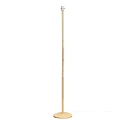 ValueLights Single Stem Natural Light Wood Floor Lamp Base Brown