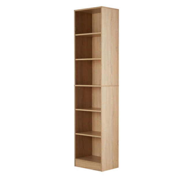 Bookcase Display Shelf Freestanding Book Storage Unit Home Living Room Furniture Brown