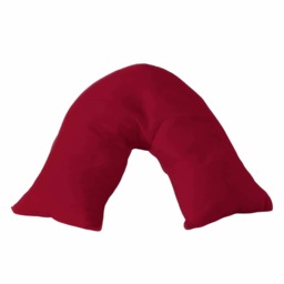 Microfibre Soft Touch V Shape Plain Dyed Pillowcase Red