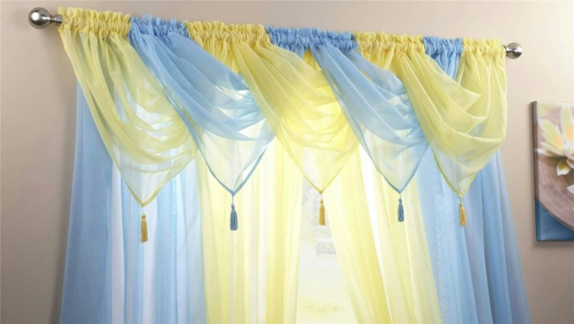 Plain Swag Panel - Yellow