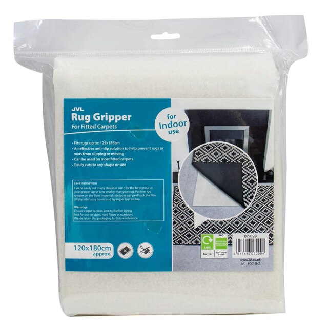 JVL Rug safe Carpet Gripper for Carpet Floors 120 x 180cm